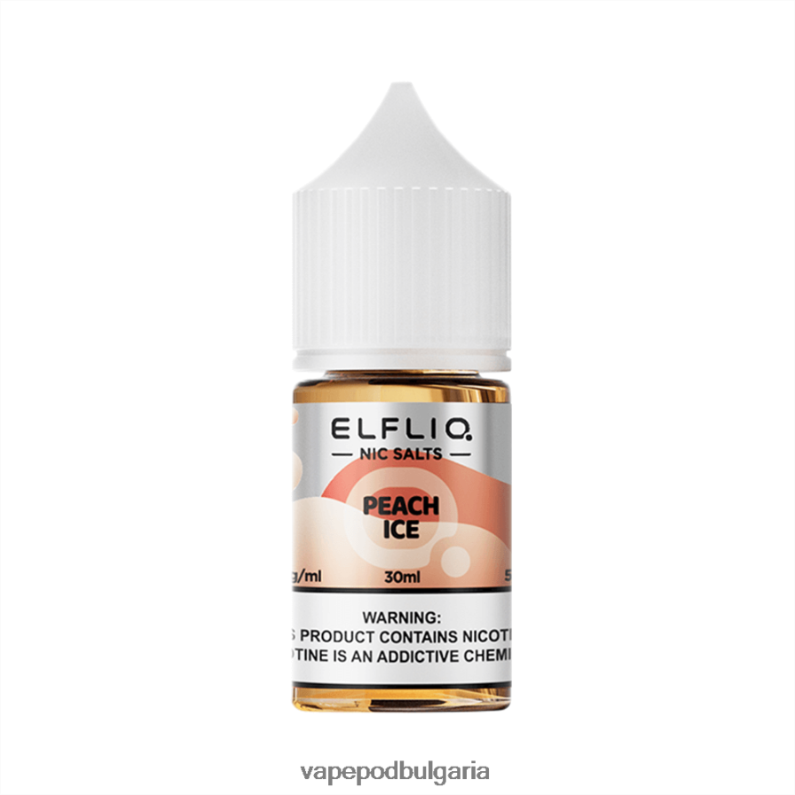 прасковен лед 68BX8422 ELFBAR ELFLIQ Nic Salt 30ml