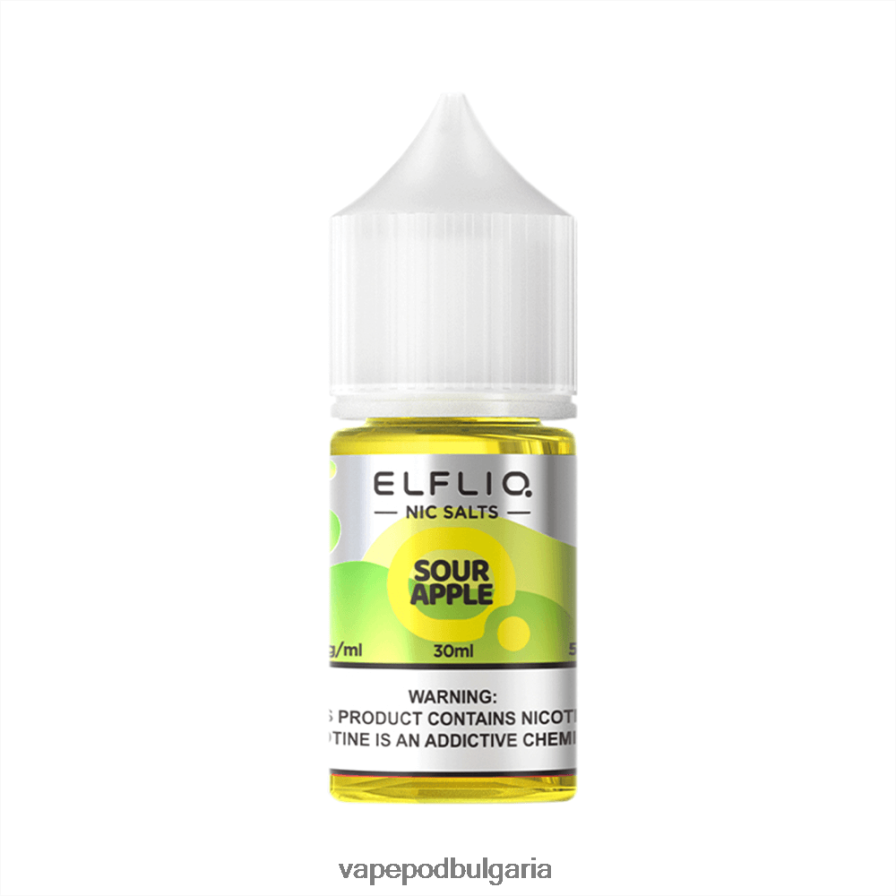 кисела ябълка 68BX8428 ELFBAR ELFLIQ Nic Salt 30ml
