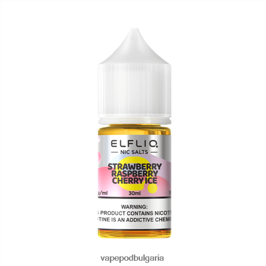 Ягодова малинова черешов лед 68BX8432 ELFBAR ELFLIQ Nic Salt 30ml