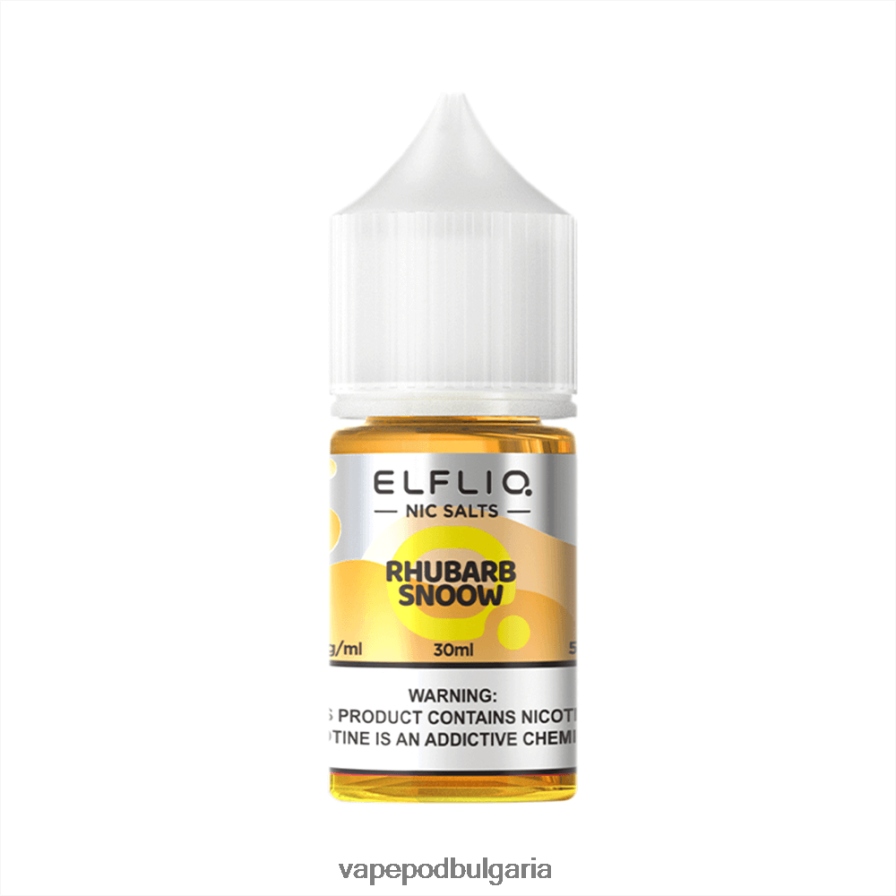 Rhubarb snoow 68BX8426 ELFBAR ELFLIQ Nic Salt 30ml