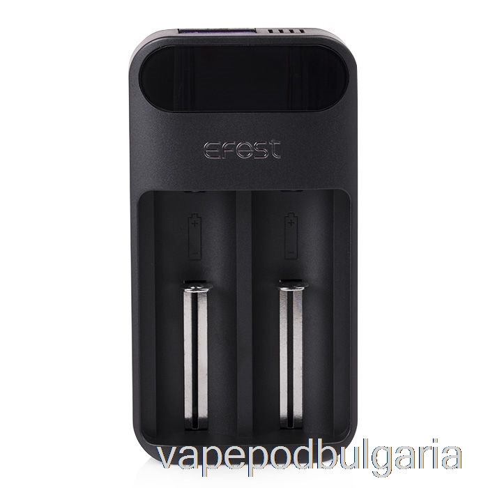 Vape Bulgaria Efest Lush Q2 2-bay Intelligent Led зарядно за батерии