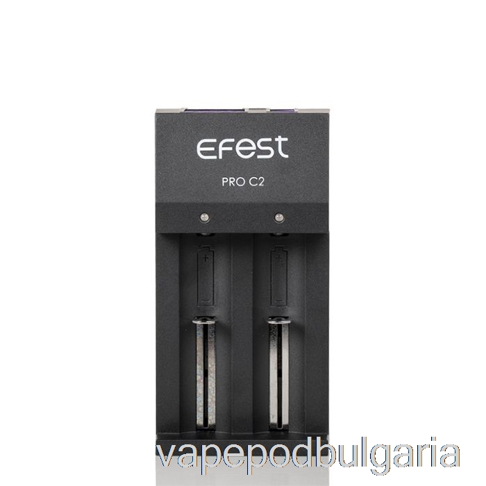 Vape Bulgaria Efest Pro C2 2-bay смарт зарядно за батерия