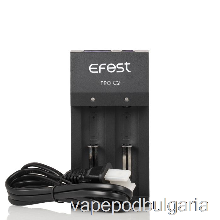 Vape Bulgaria Efest Pro C2 2-bay смарт зарядно за батерия