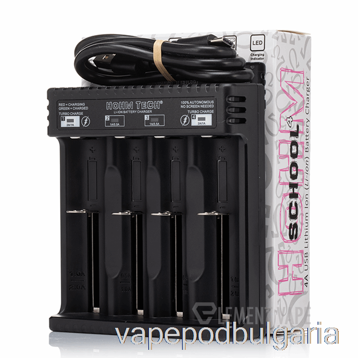 Vape 10000 Дръпки Hohm Tech School 4 4a Usb-c зарядно