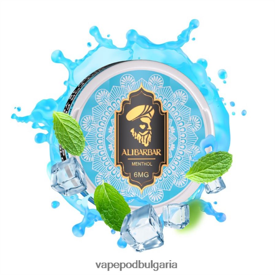 Vape Bulgaria - Alibarbar никотинови торбички ментол B608V088