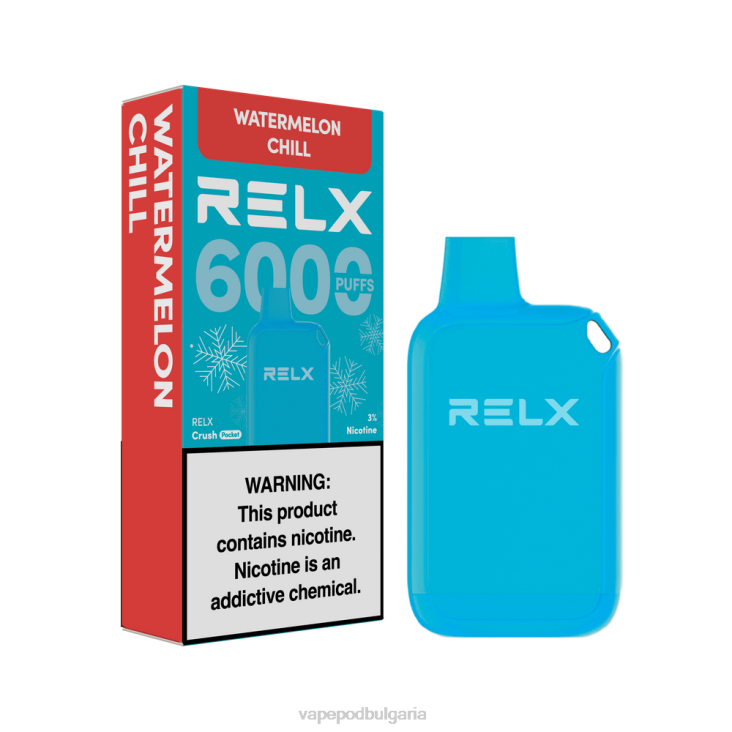 Vape Bg - RELX Crush Pocket 6000 ледени диня чил 042824