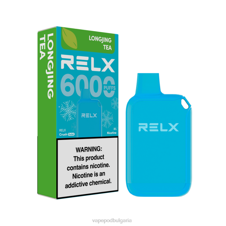 Vape Bg - RELX Crush Pocket 6000 ледени чай лонджинг 04289