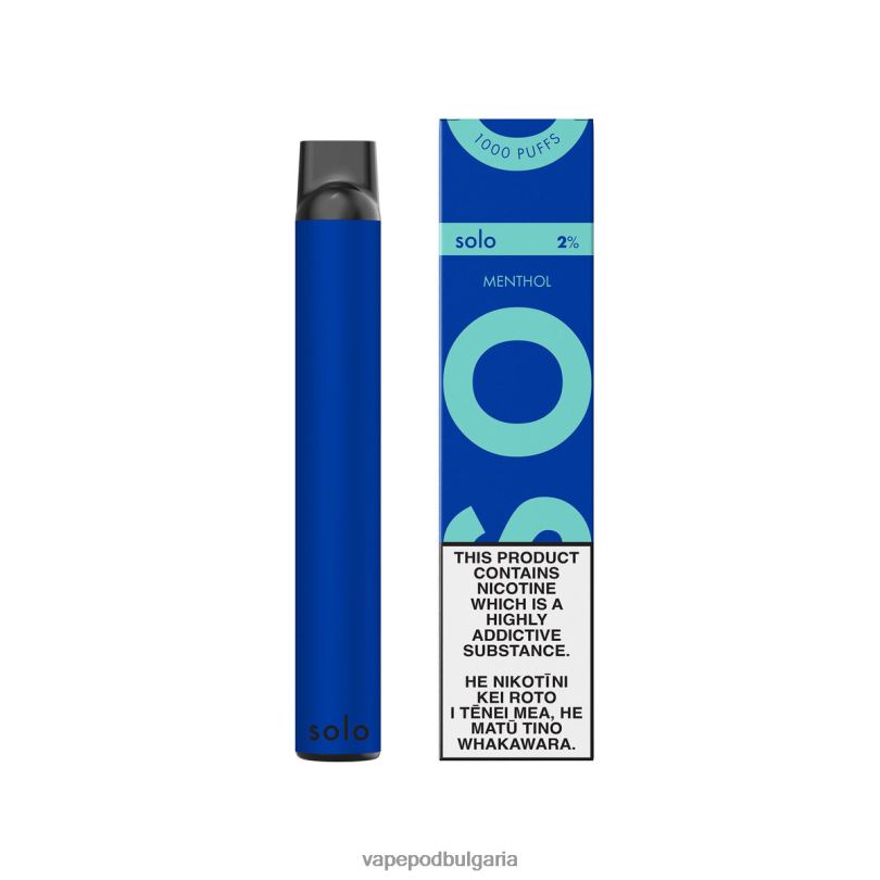 Vape Течности - Solo вейп за еднократна употреба 2VVB48 ментол