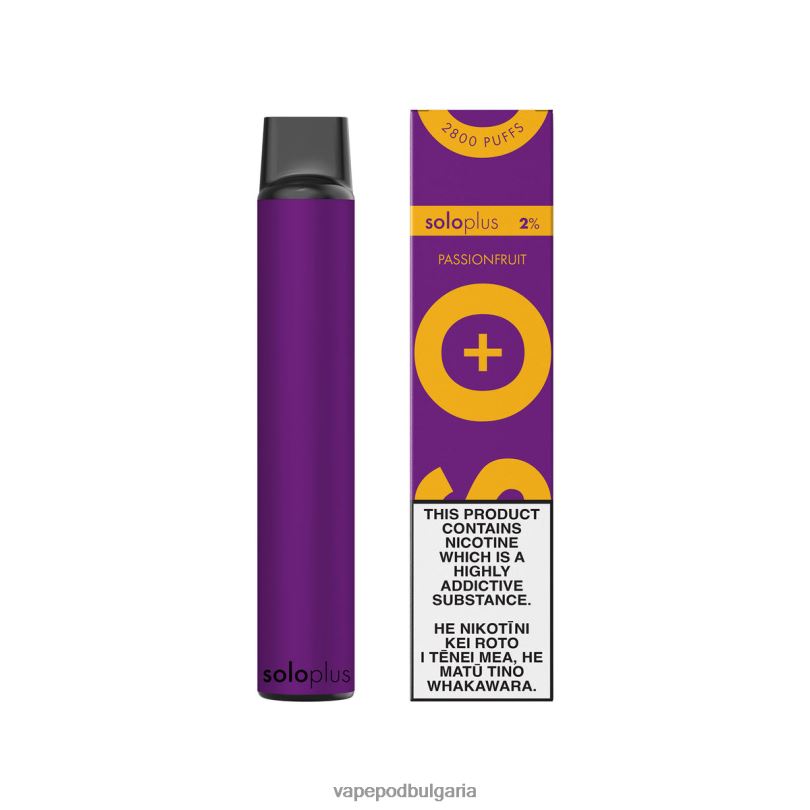 Vape Течности - Solo Plus вейп за еднократна употреба 2VVB429 маракуя