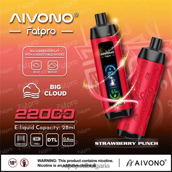 Vape Течности - ягодов пунш Aivono Fatpro 22000 0V062R8