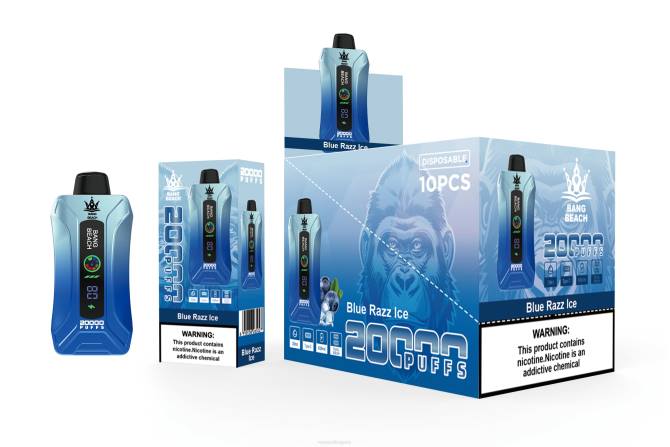 Vape Течности - Bang Beach 20000 впръсквания смарт екран vape 2TZH11 син раз лед