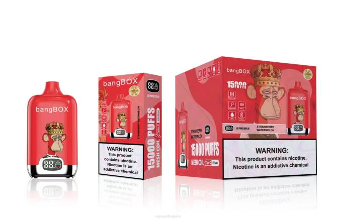 Vape Течности - Bang Box 15000 впръсквания 2TZH47 ягодова диня