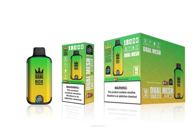 Vape Течности - Bang Box 18000 впръсквания 2TZH89 манго праскова диня