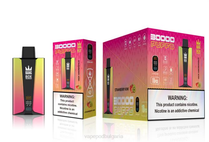 Vape Течности - Bang Box Смарт екран с 30 000 впръсквания 2TZH74 ягодово киви