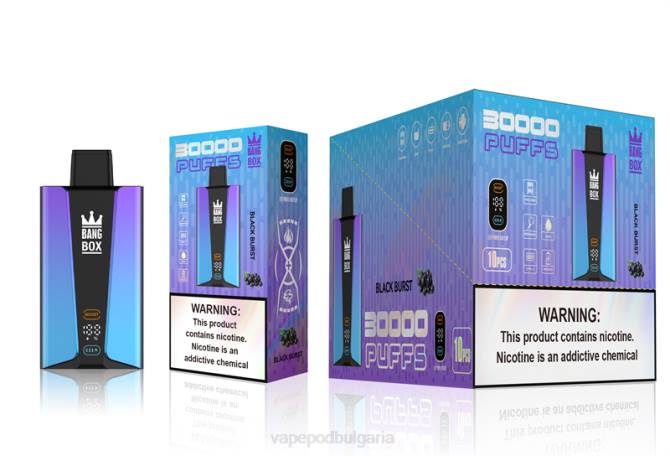 Vape Течности - Bang Box Смарт екран с 30 000 впръсквания 2TZH77 черен взрив