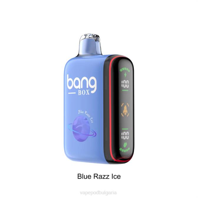 Vape Течности - Bang Box 9000-18000 впръсквания интелигентен дисплей за мощност 2TZH26 син раз лед