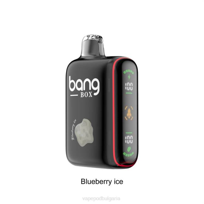 Vape Течности - Bang Box 9000-18000 впръсквания интелигентен дисплей за мощност 2TZH32 боровинков лед