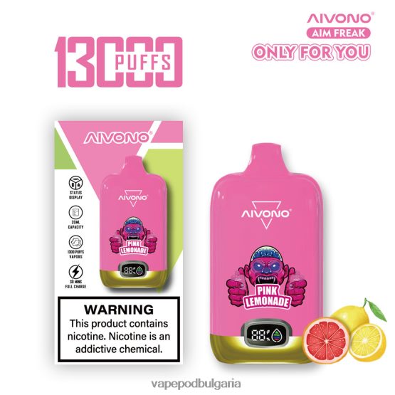 Vape Bg - розова лимонада Aivono AIM FREAK 13000 0V062R249