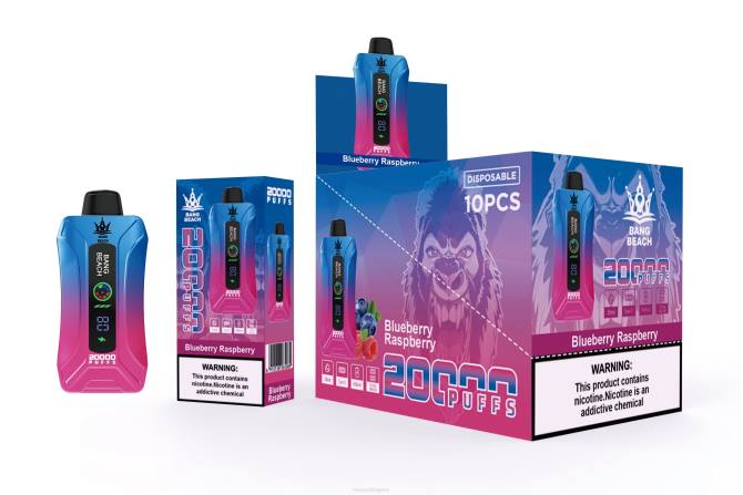 Vape Bg - Bang Beach 20000 впръсквания смарт екран vape 2TZH12 боровинка малина