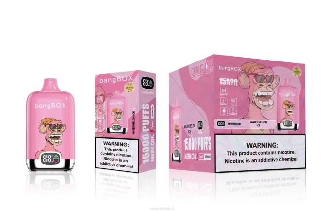 Vape Bg - Bang Box 15000 впръсквания 2TZH45 лед от диня