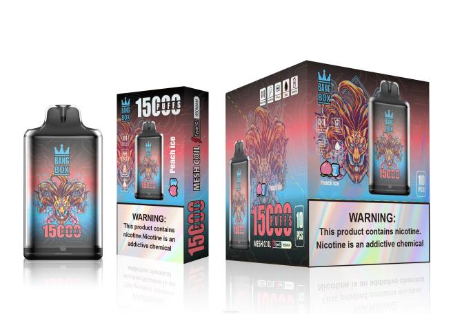 Vape Bg - Bang Box s1-15000 впръсквания 2TZH102 прасковен лед