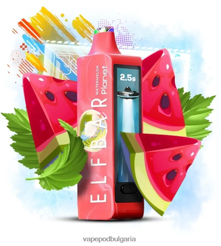 Vape Bg - Elf Bar Planet 25 000 диня 4V448L12