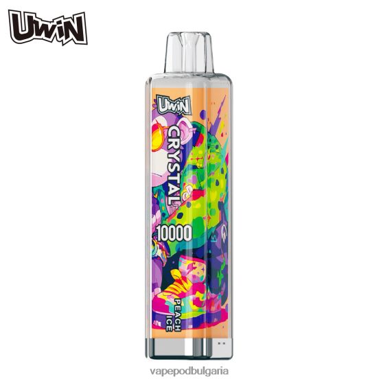 Vape Bg - прасковен лед UWIN CRYSTAL 10000 вейпове за еднократна употреба 0V062R375