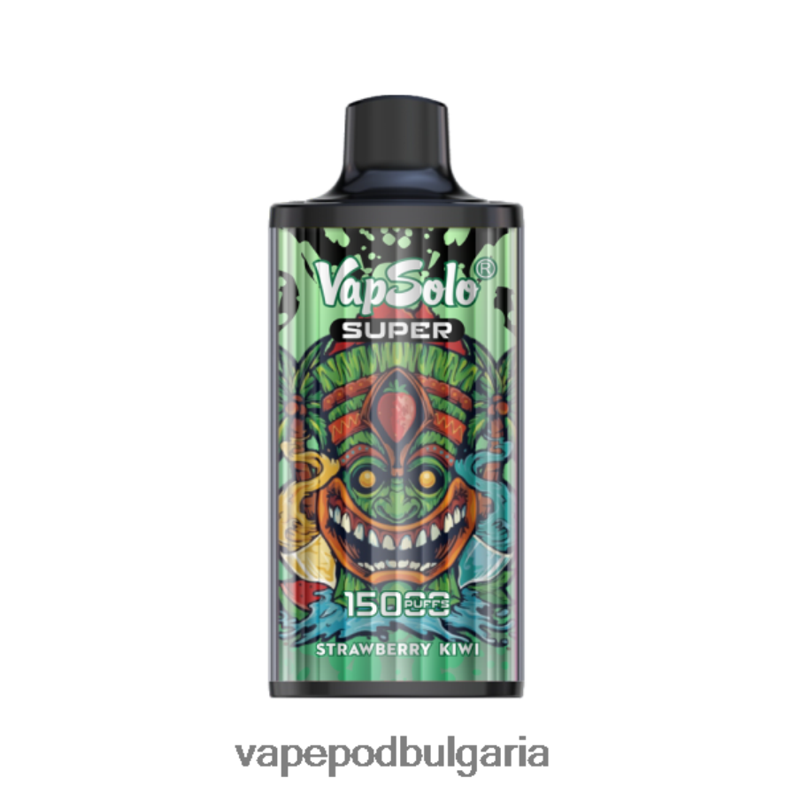 Vape Bg - Vapsolo SUPER вейп за еднократна употреба ягодово киви B608V0135