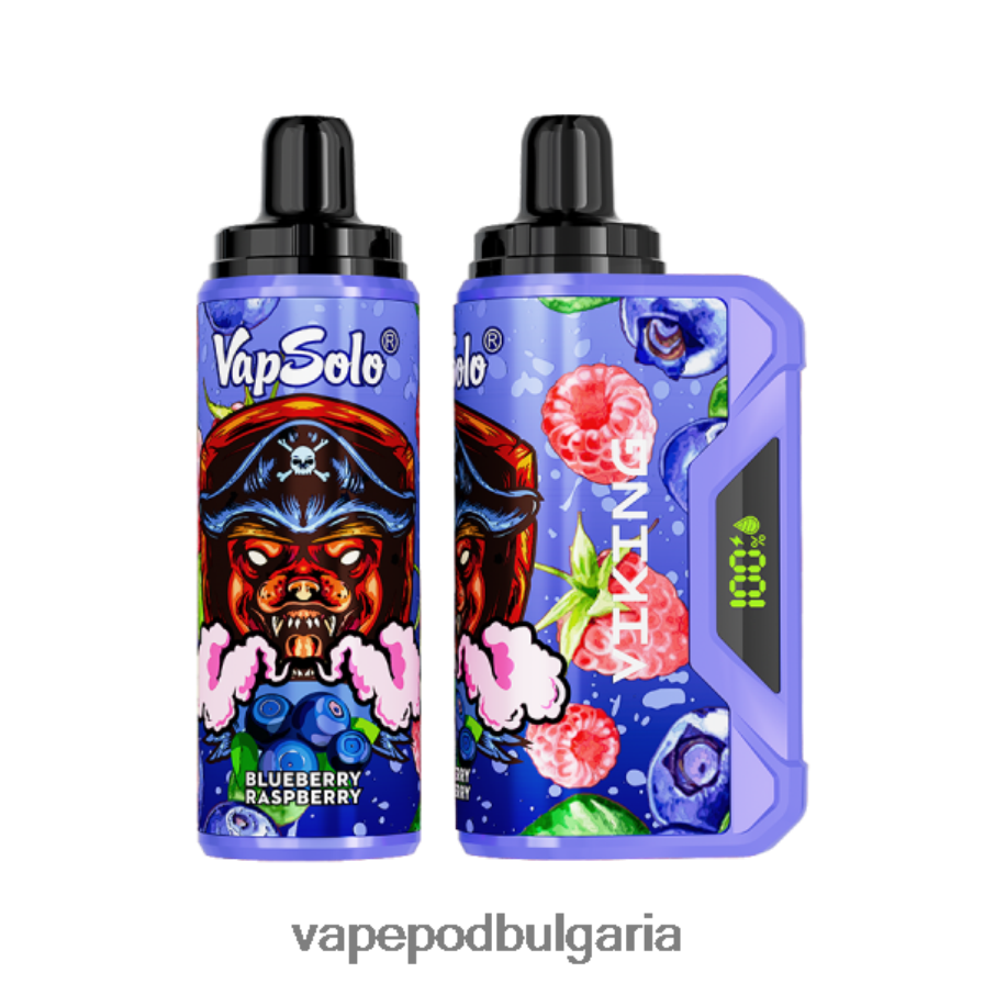 Vape Bg - Vapsolo VIKING вейп за еднократна употреба боровинка малина B608V0150