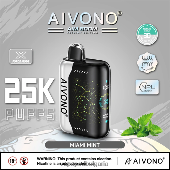 Vape Bulgaria - мента Маями Aivono AIM BOOM 25 000 0V062R349