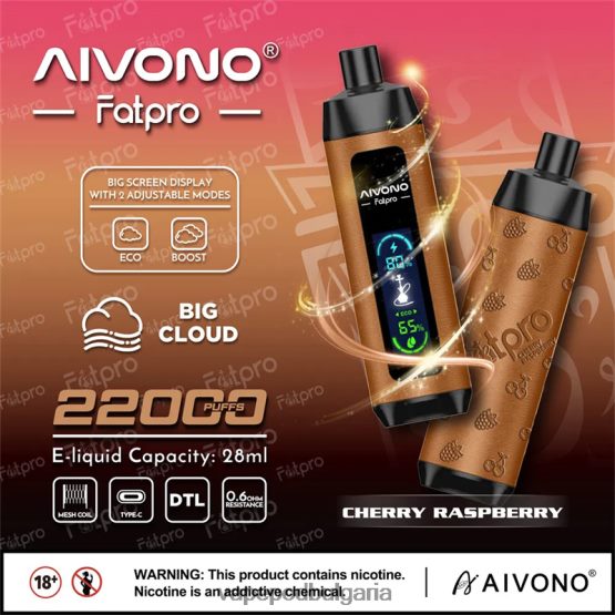 Vape Bulgaria - череша малина Aivono Fatpro 22000 0V062R4