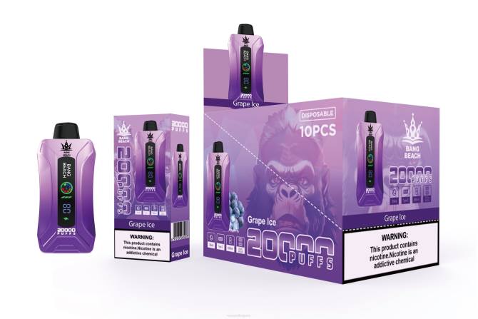 Vape Bulgaria - Bang Beach 20000 впръсквания смарт екран vape 2TZH10 гроздов лед
