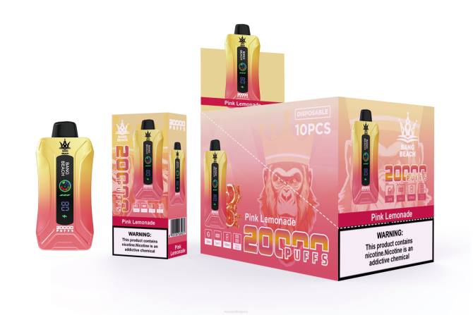 Vape Bulgaria - Bang Beach 20000 впръсквания смарт екран vape 2TZH4 розова лимонада