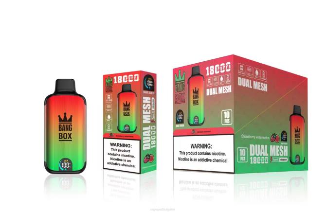 Vape Bulgaria - Bang Box 18000 впръсквания 2TZH88 ягодова диня