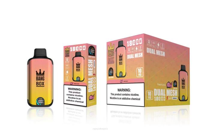 Vape Bulgaria - Bang Box 18000 впръсквания 2TZH91 сок от праскова