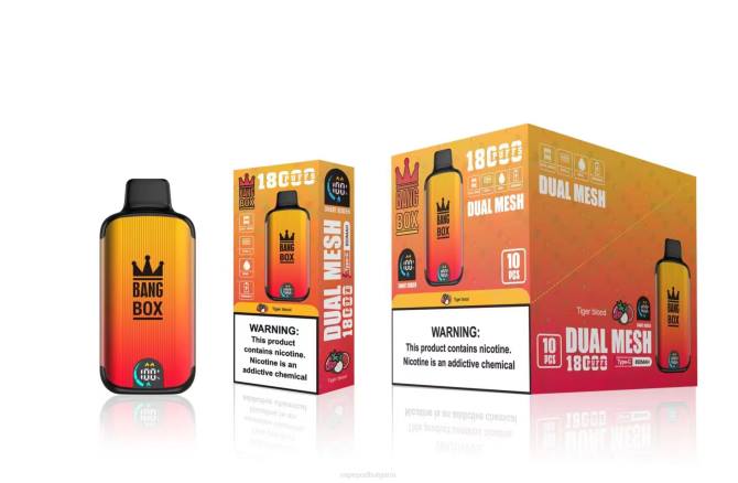 Vape Bulgaria - Bang Box 18000 впръсквания 2TZH94 тигрова кръв