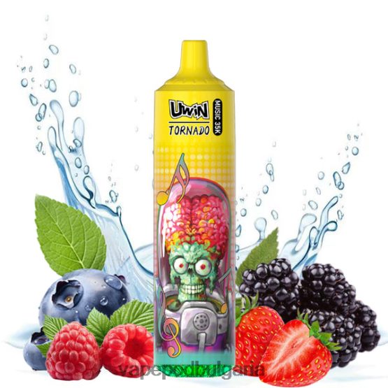 Vape Bulgaria - смесени горски плодове UWIN CRYSTAL 35k вейп за еднократна употреба 0V062R394