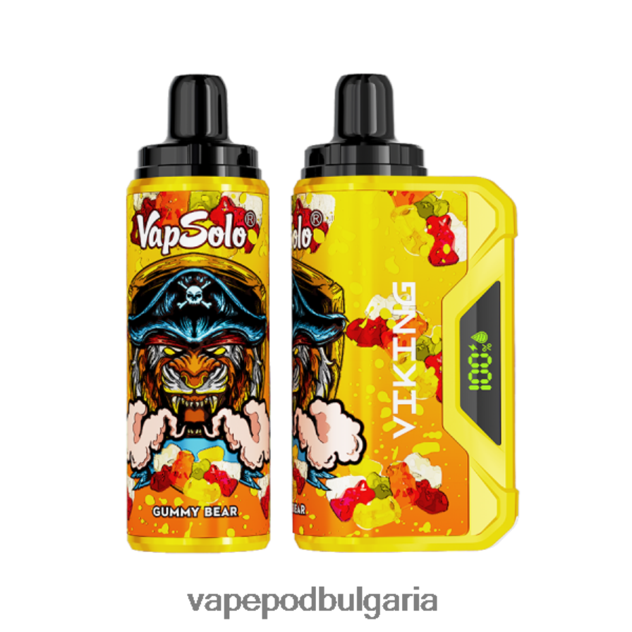 Vape Bulgaria - Vapsolo VIKING вейп за еднократна употреба гумено мече B608V0151