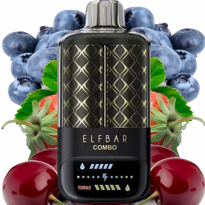 Vape Течности - Elf Bar Combo 25 000 боровинка, кисела малина и череша 4V448L2