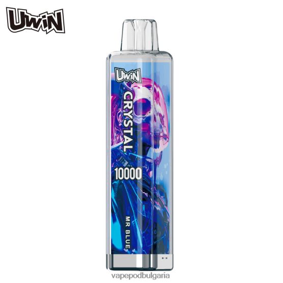 Vape Течности - г-н синьо UWIN CRYSTAL 10000 вейпове за еднократна употреба 0V062R380