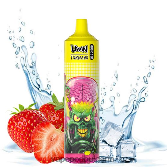 Vape Течности - ягодов лед UWIN CRYSTAL 35k вейп за еднократна употреба 0V062R389