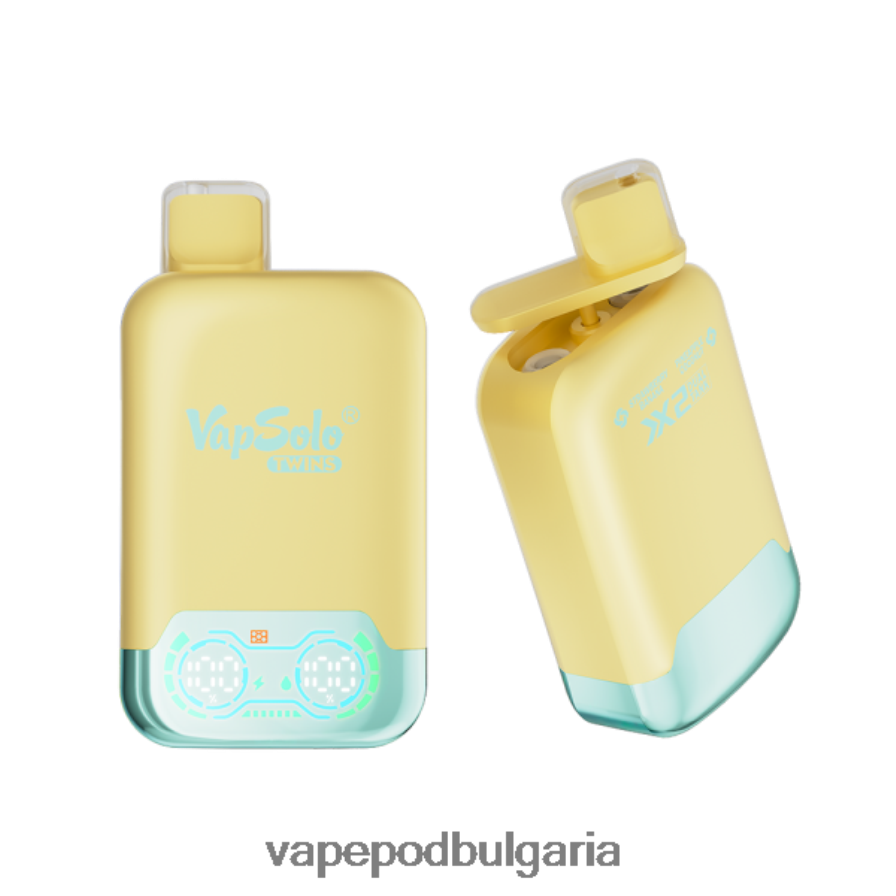 Vape Течности - Vapsolo TWINS вейп за еднократна употреба ананас кокос и ягода банан B608V0143