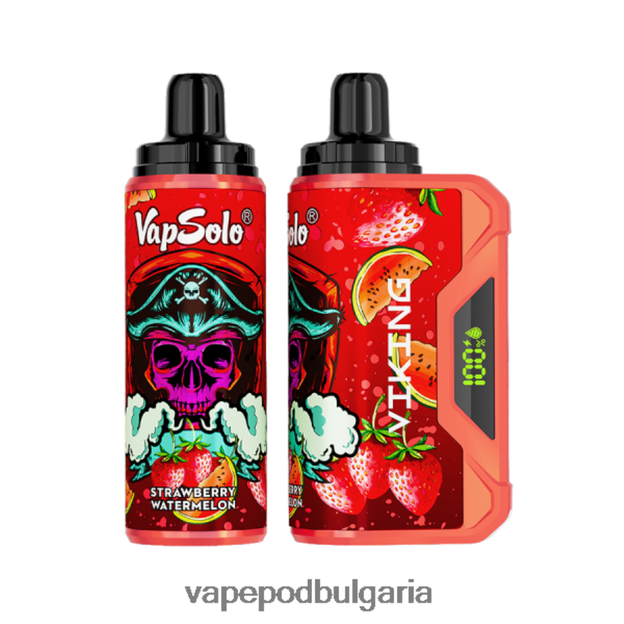 Vape Течности - Vapsolo VIKING вейп за еднократна употреба ягода диня B608V0158