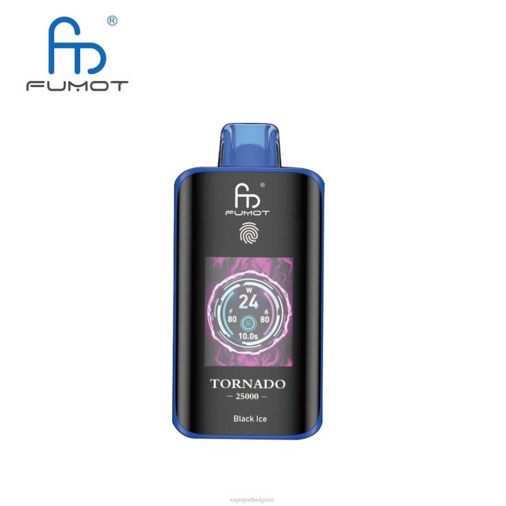 Vape Течности - черен лед Fumot Tornado 25000 вейпове за еднократна употреба F6FBF2