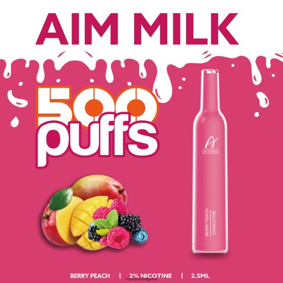 Vape Bg - ягодоплодна праскова Aivono AIM MILK 500 0V062R273