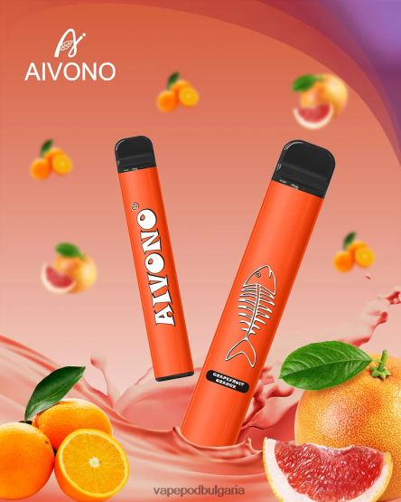 Vape Bulgaria - грейпфрут портокал Aivono AIM FISHBONE 600 0V062R280