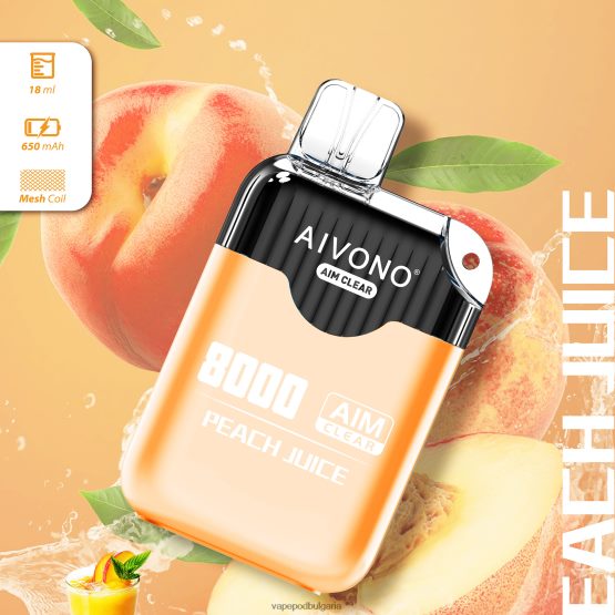 Vape Течности - сок от праскова Aivono AIM CLEAR 8000 0V062R203