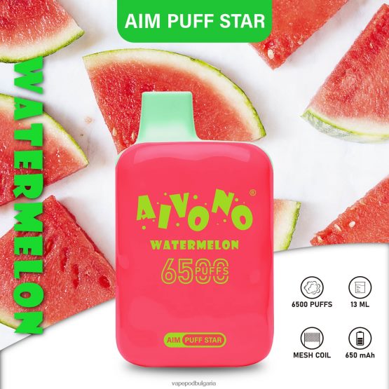 Vape Bg - диня Aivono AIM PUFF STAR 6500 0V062R291