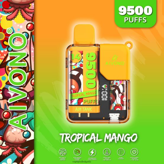 Vape Bg - тропическо манго Aivono AIM TANK 9500 0V062R39