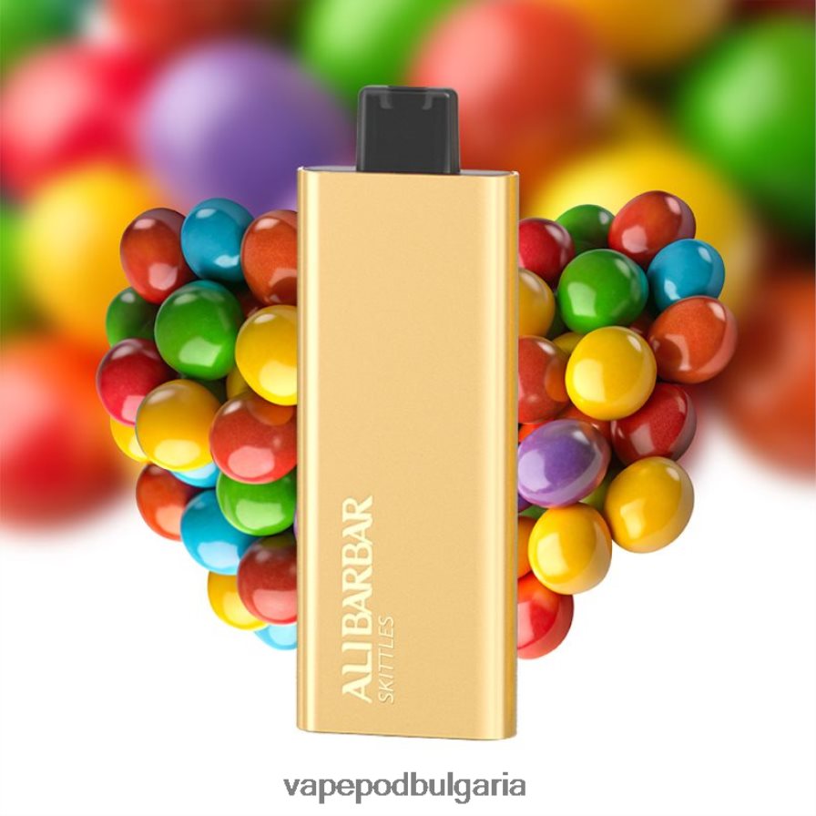Vape Bg - Alibarbar Pandora 7000 вейпове за еднократна употреба бонбони дъга B608V060
